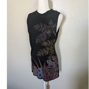 Forever Dress Tunic Tank Medium Y2K Tropical Boho Modal Soft Mini‎ USA
